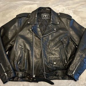 Barney’s leather biker jacket